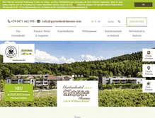 Tablet Screenshot of gartenhotelmoser.com